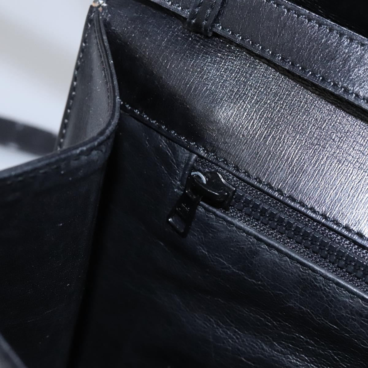 Celine Vintage Circle Logo Crossbody Bag Leather