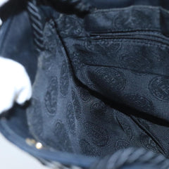 Fendi FF Logo Stamp Zip Pouch Printed Leather