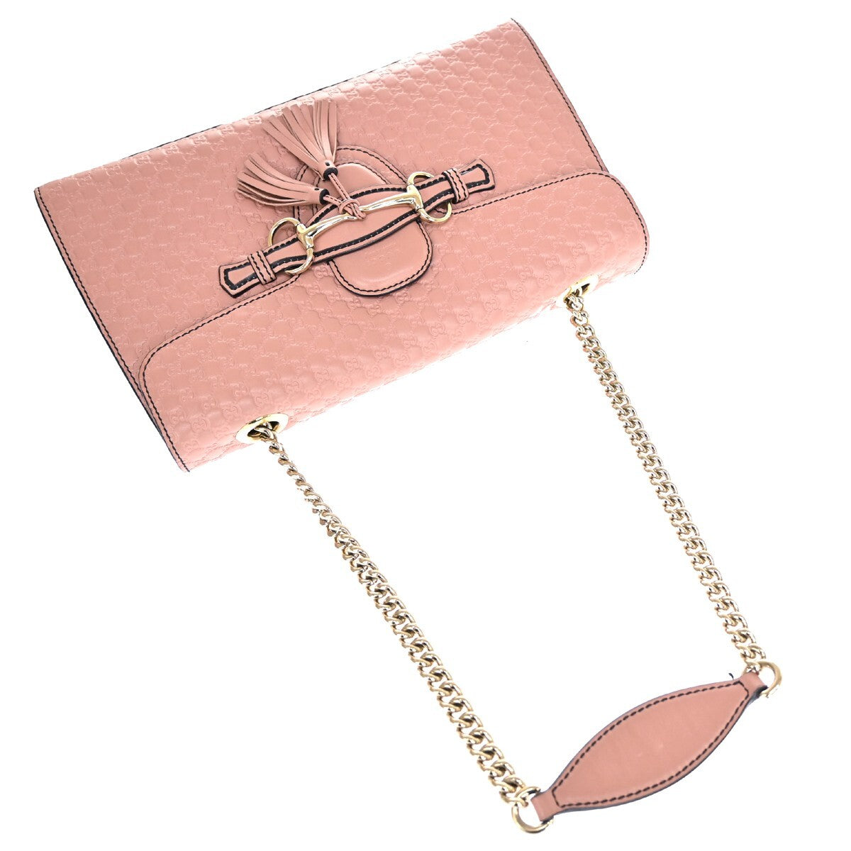 Gucci Emily Chain Flap Bag Microguccissima Leather