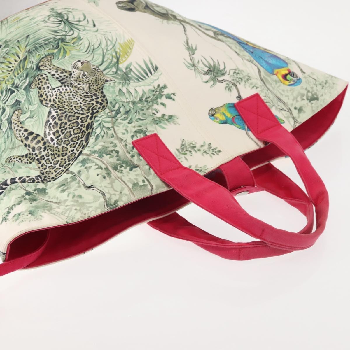 Hermes Panier De Plage Handbag Printed Canvas