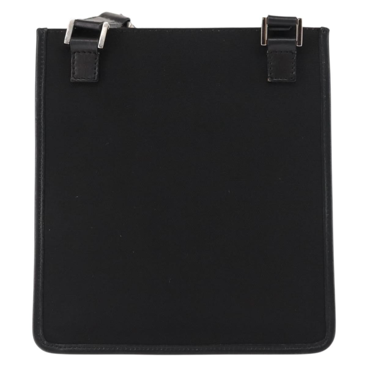 Gucci Vintage Flat Messenger Bag Nylon and Leather