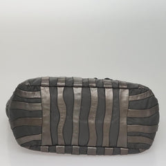 Prada Waves Chain Tote Leather and Tessuto