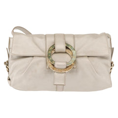 Bvlgari Chandra Flap Shoulder Bag Leather