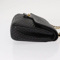 Bally Vintage Chain Shoulder Bag Quilted Leather