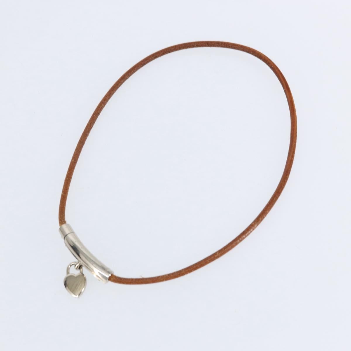 Hermes Annee Mediterranee Cadena Charm Necklace Metal and Leather