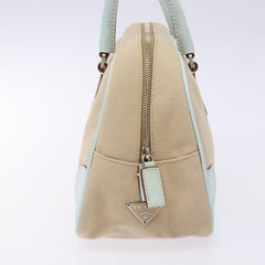 Prada Bauletto Bag Canvas with Leather
