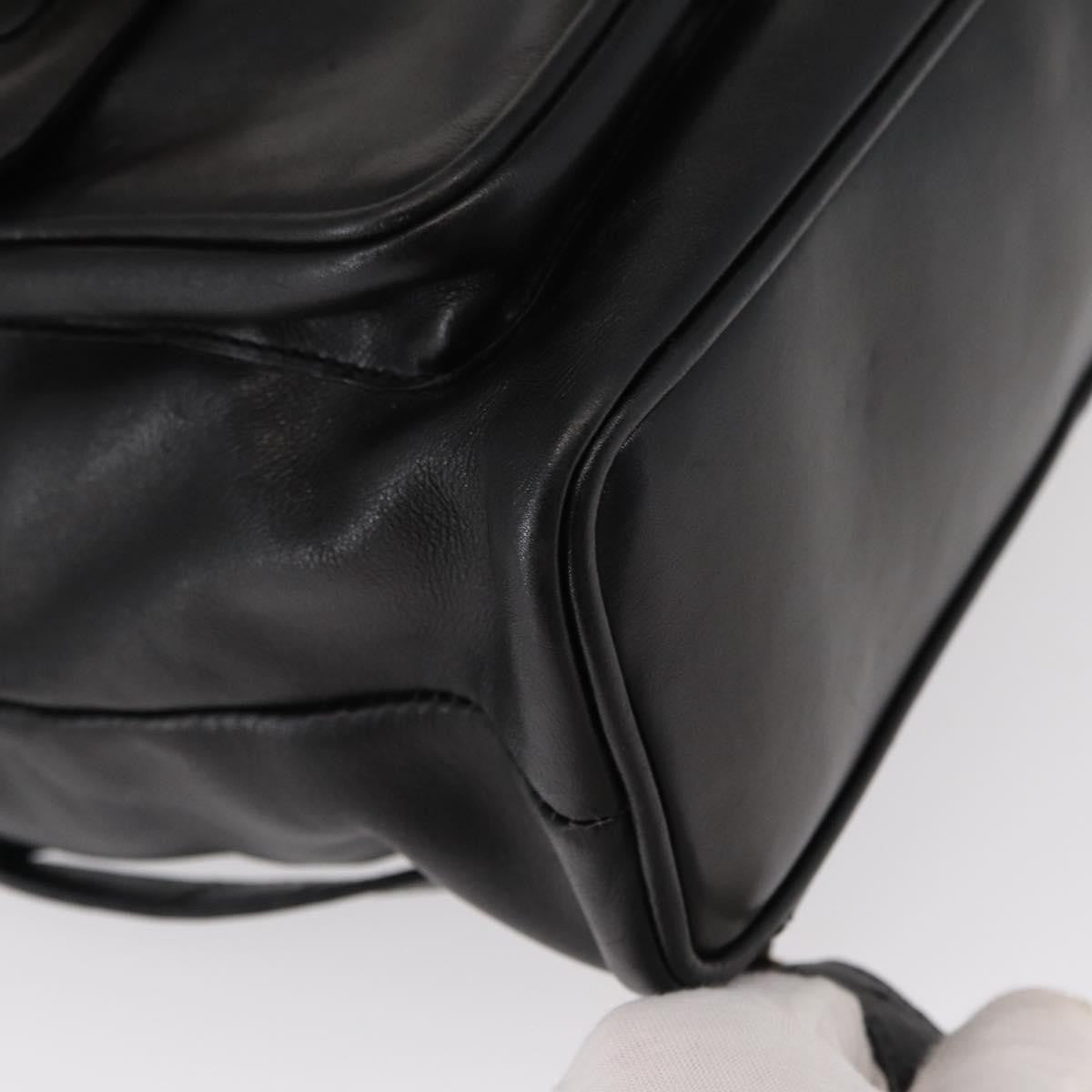 Gucci Vintage Bamboo Backpack Leather