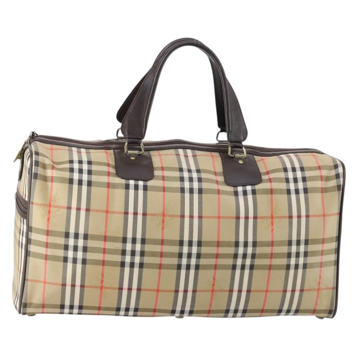 Burberry Vintage Duffle Bag Haymarket Canvas