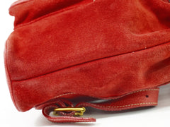 Gucci Vintage Bamboo Backpack Suede