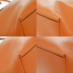 Gucci GG Charm Convertible Dome Satchel Leather