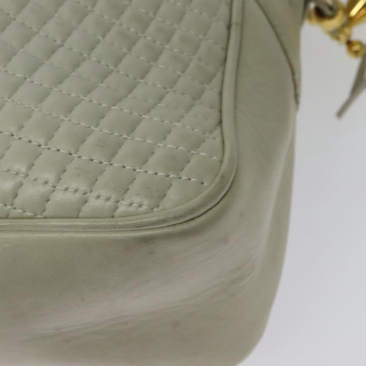 Bally Vintage Chain Shoulder Bag Quilted Leather