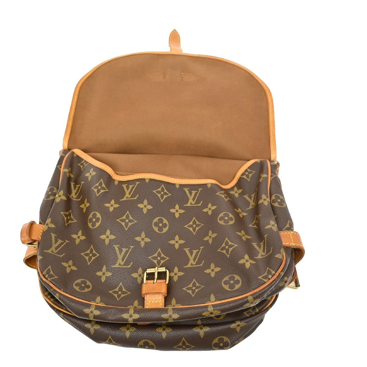 Louis Vuitton Saumur Handbag Monogram Canvas