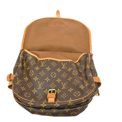 Louis Vuitton Saumur Handbag Monogram Canvas