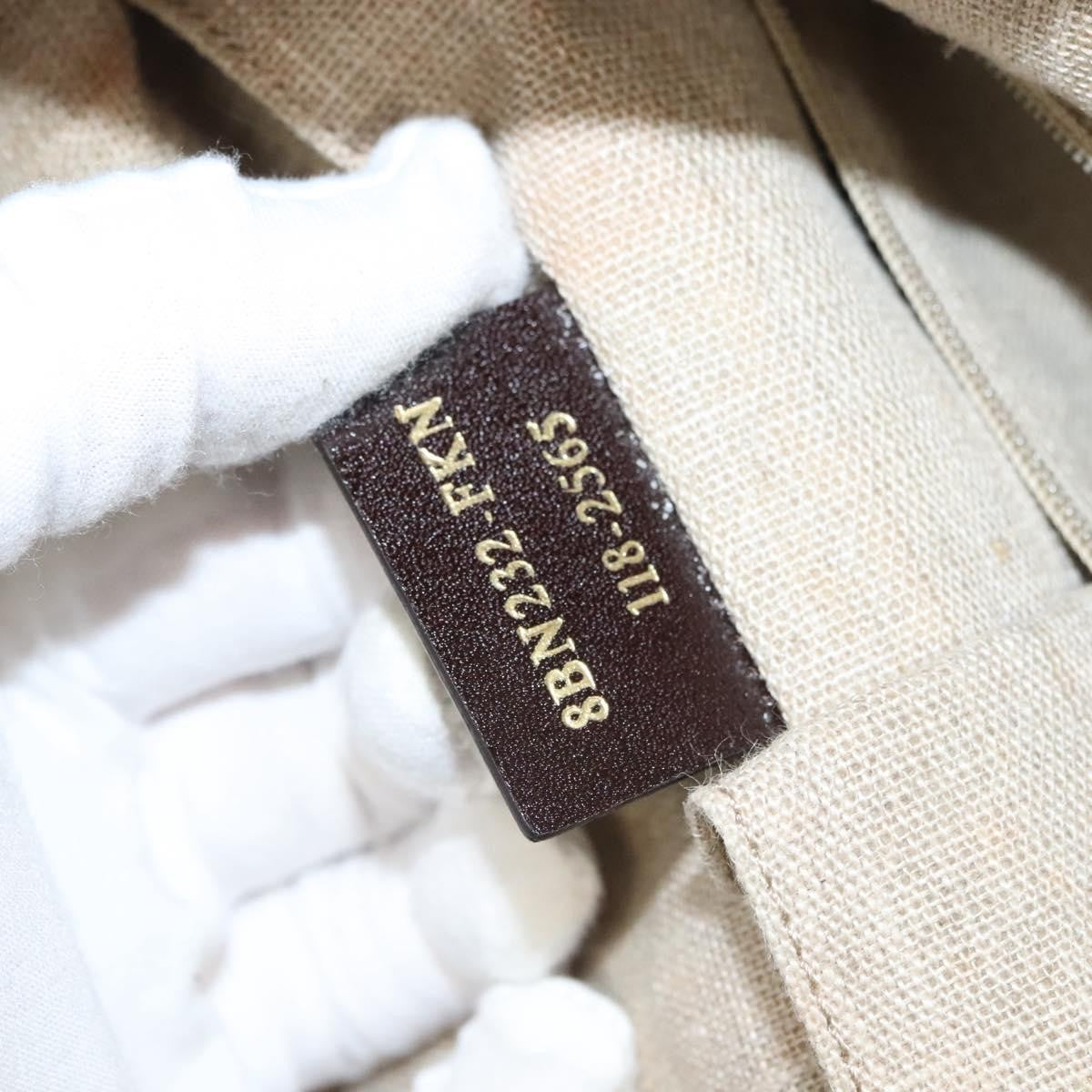 Fendi Pequin 2Bag Canvas and Leather