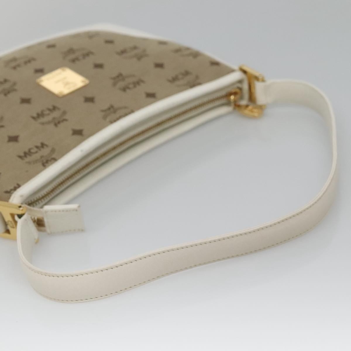 MCM Visetos Handbag Canvas and Leather