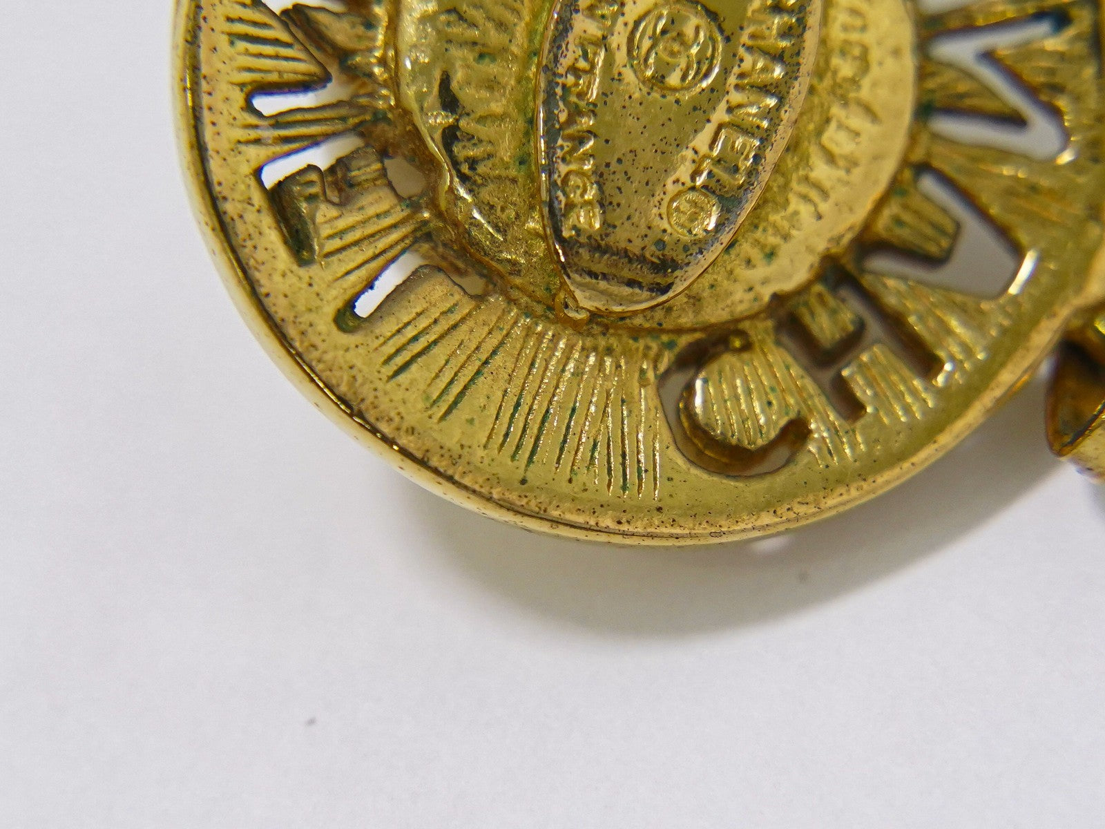 Chanel CC Logo Chain Pendant Necklace Imitation Pearl Imitation pearl with Gold-Plated and Beads