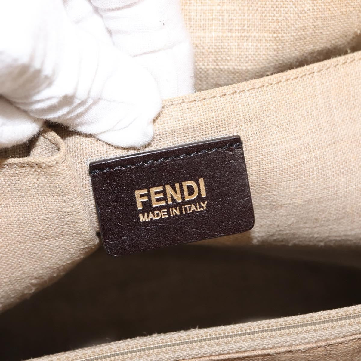 Fendi Pequin 2Bag Canvas and Leather