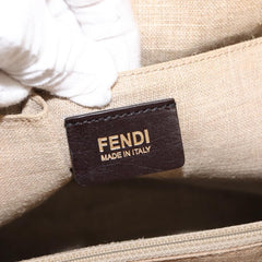 Fendi Pequin 2Bag Canvas and Leather