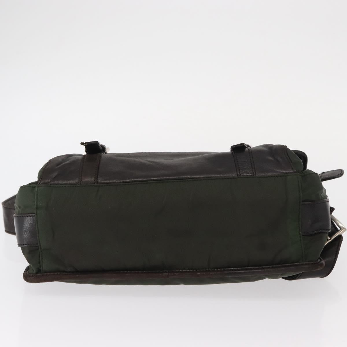Prada Double Buckle Flap Messenger Bag Tessuto