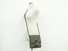 Fendi Mamma Baguette Shoulder Bag Canvas