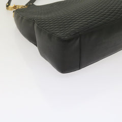 Bally Vintage Chain Shoulder Bag Quilted Leather