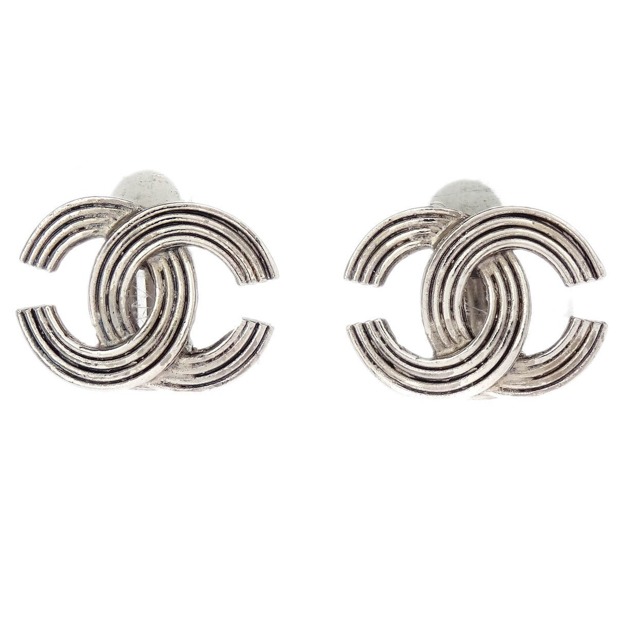 Chanel CC Clip-On Earrings Metal
