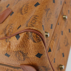 MCM Visetos Handbag Canvas and Leather