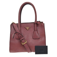 Prada Cuir Double Tote Saffiano Leather