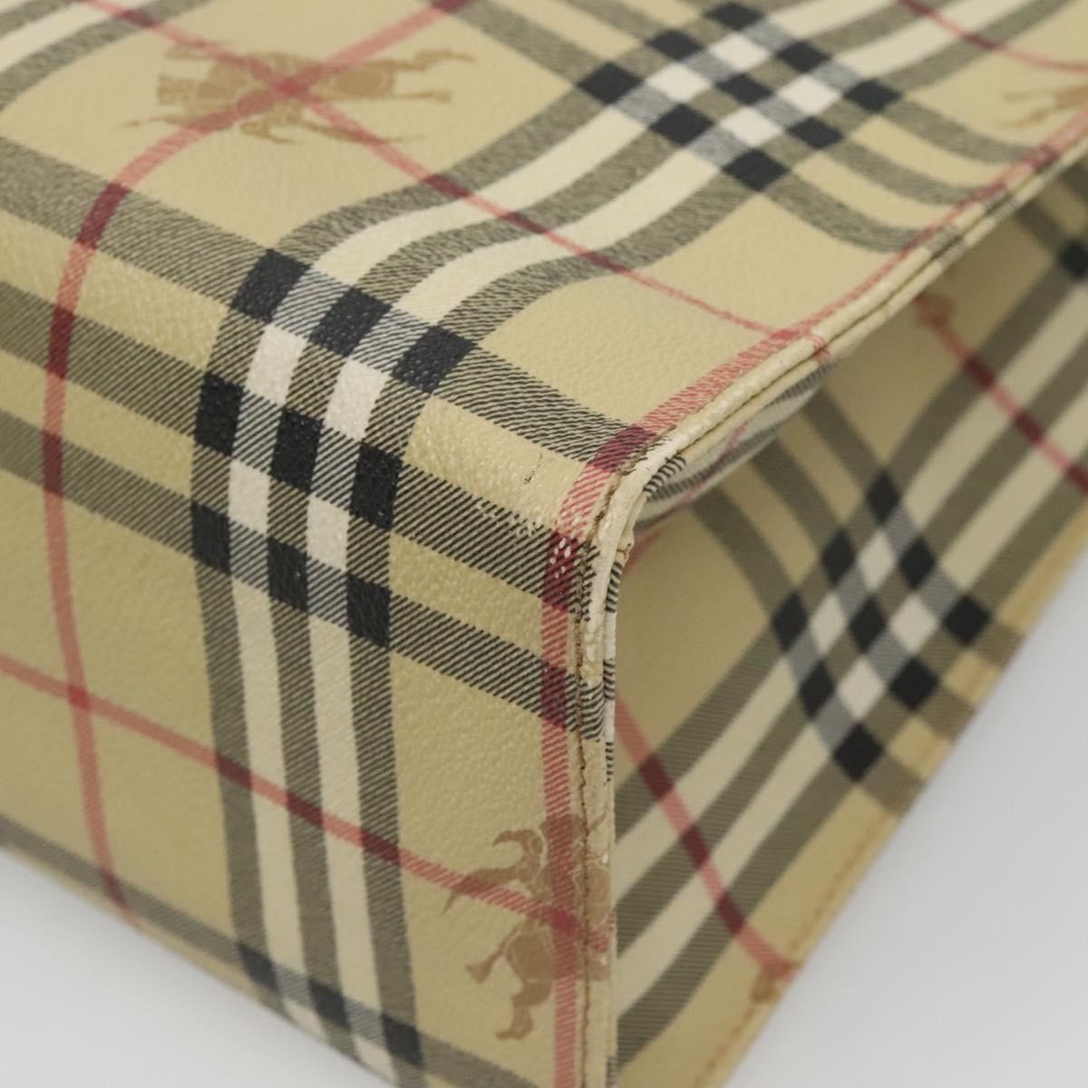 Burberry Top Handle Tote Haymarket Coated Canvas