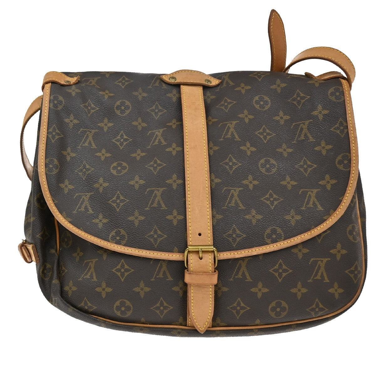Louis Vuitton Saumur Handbag Monogram Canvas