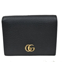 Gucci GG Marmont Flap Card Case Leather