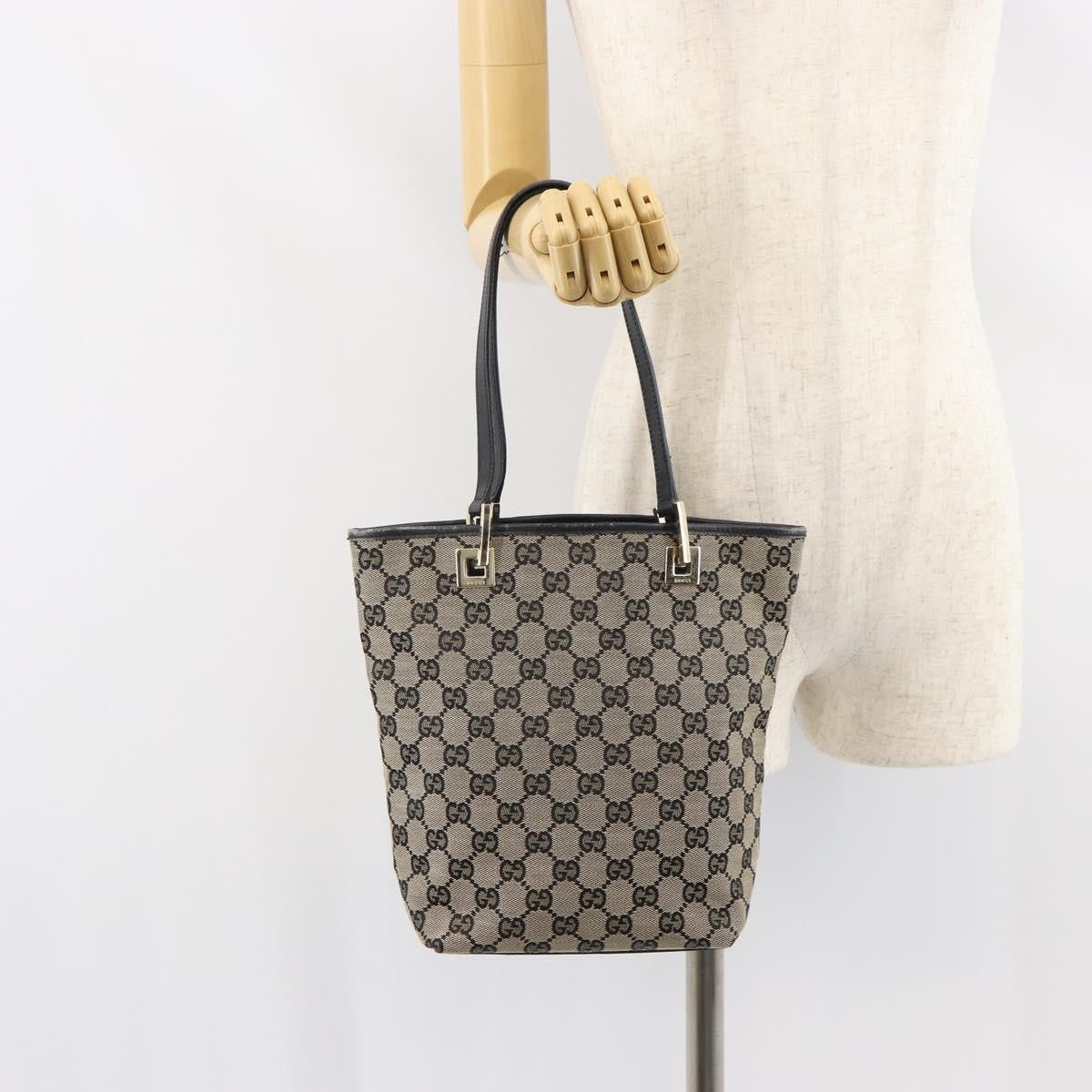 Gucci Vintage Bucket Shopping Tote GG Canvas