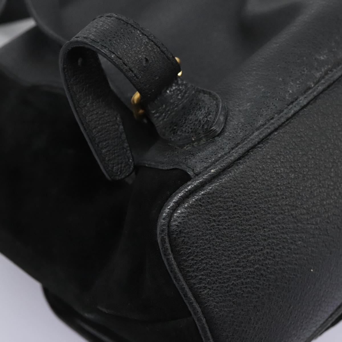 Gucci Vintage Bamboo Backpack Suede