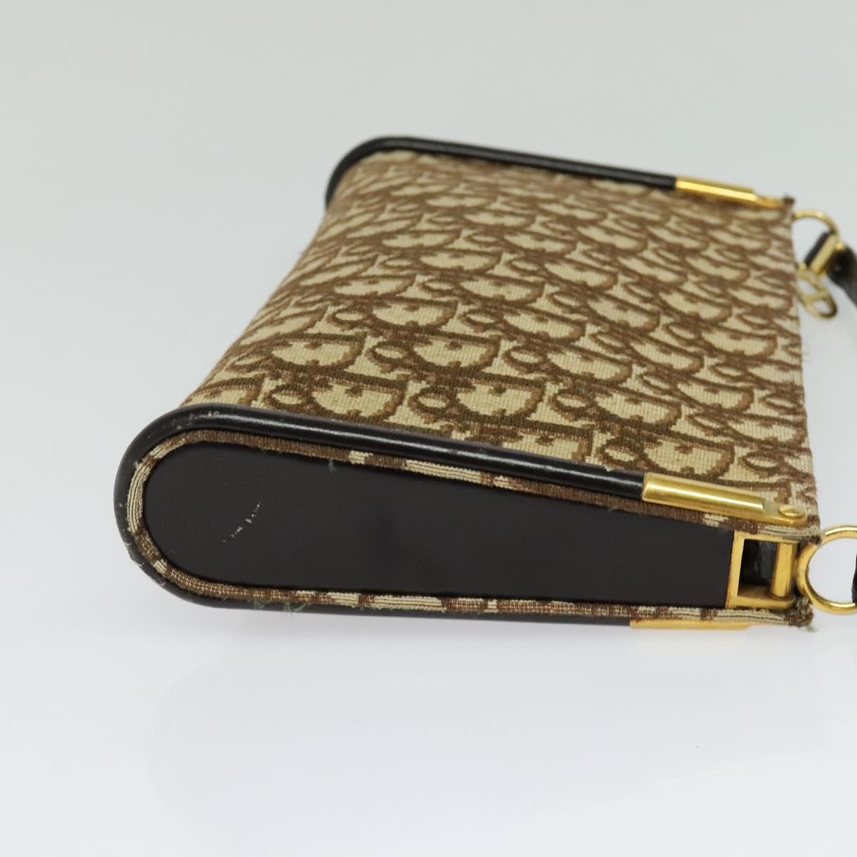 Christian Dior Vintage Trotter Shoulder Bag Canvas