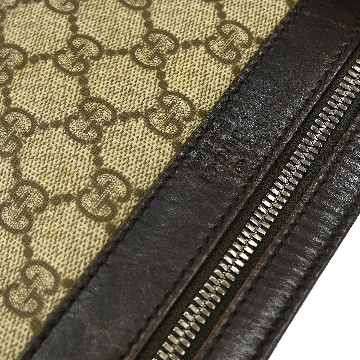 Gucci Flat Messenger Bag GG Coated Canvas