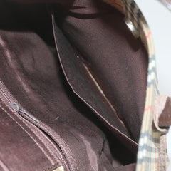 Burberry Nova Check Tote Leather