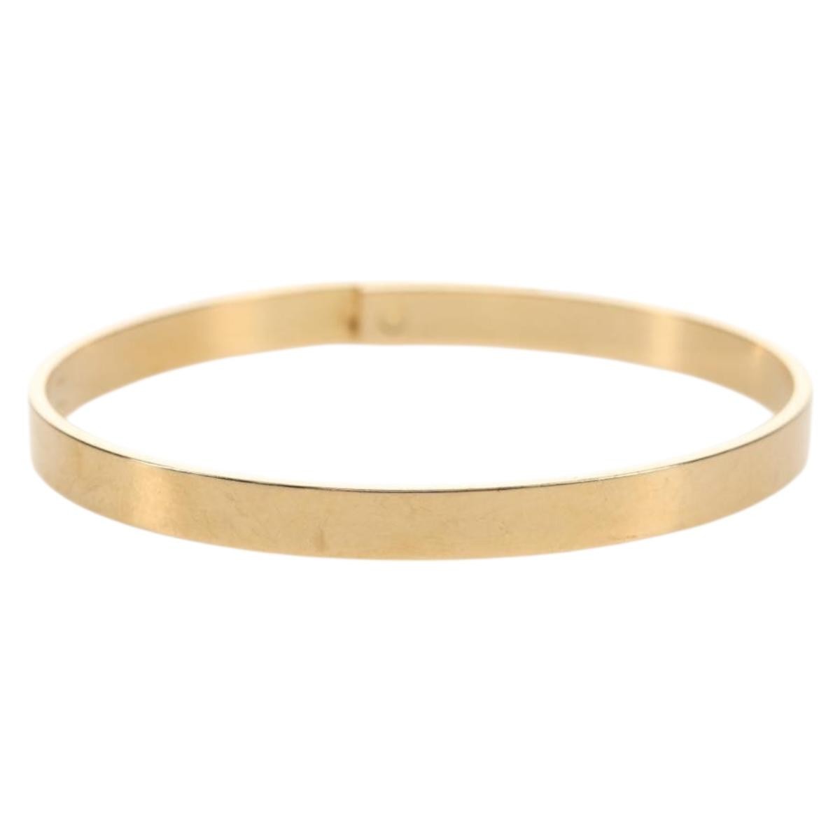 Hermes Kelly Bracelet 18K Yellow Gold and Pave Diamonds