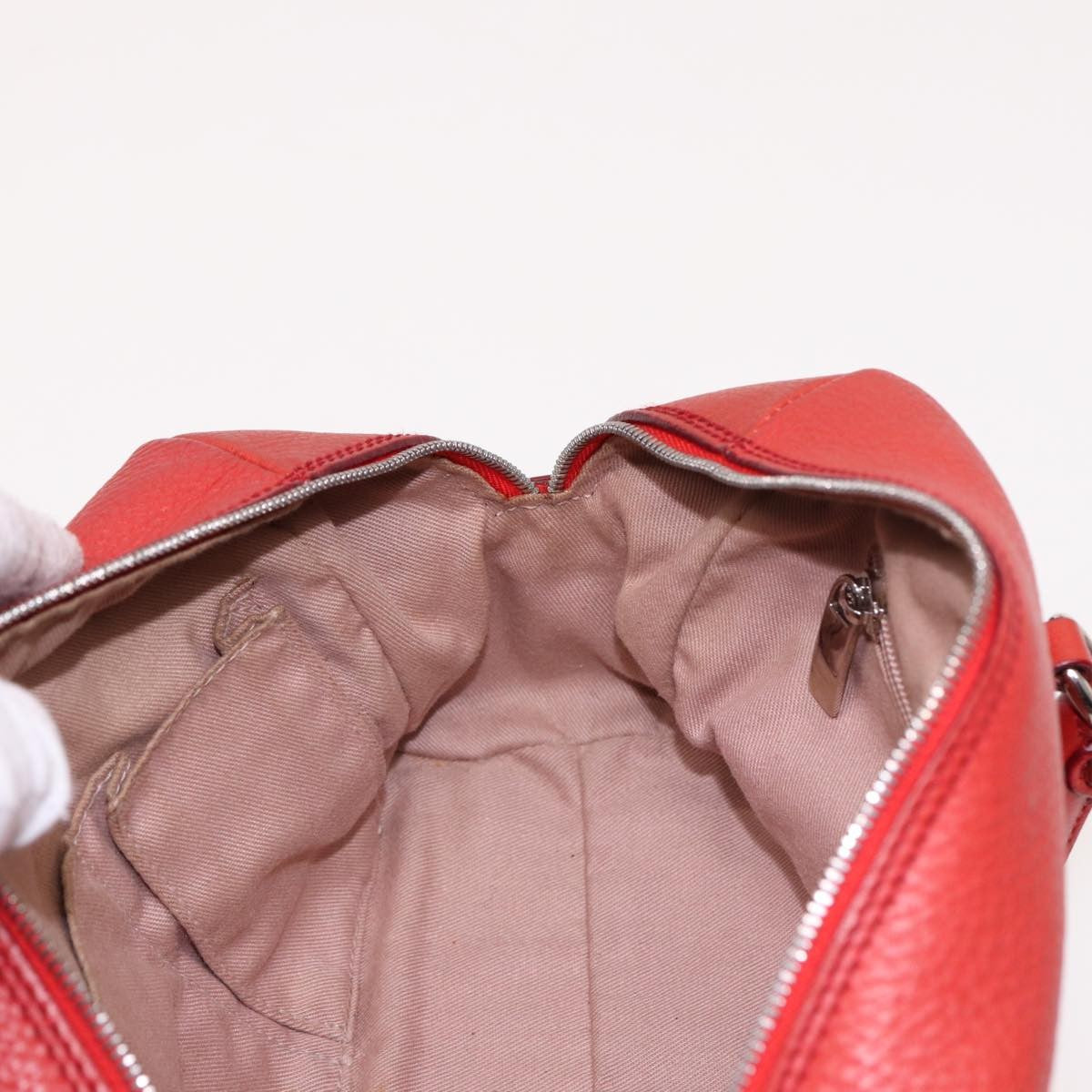 Salvatore Ferragamo Gancini Buckle Shoulder Bag Leather