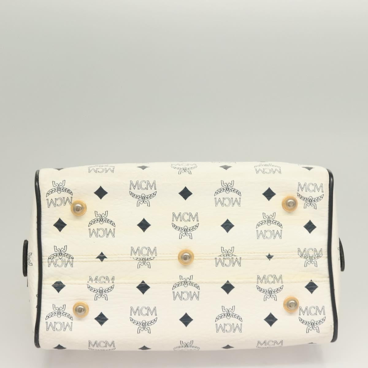 MCM Visetos Handbag Canvas and Leather