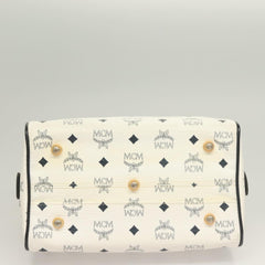 MCM Visetos Handbag Canvas and Leather