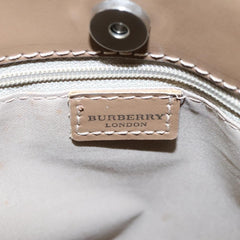Burberry Nova Check Tote Canvas and Leather