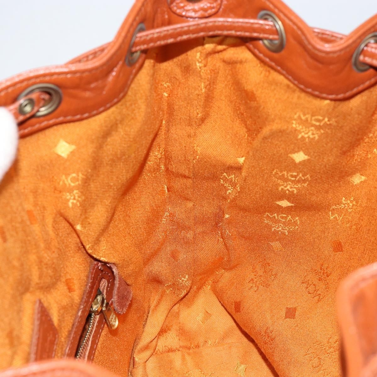 MCM Drawstring Shoulder Bag Leather