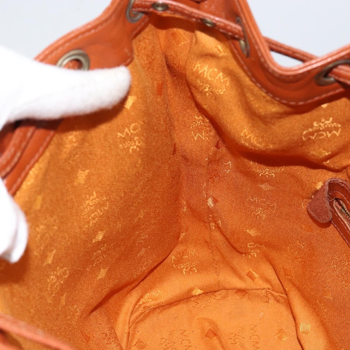 MCM Drawstring Shoulder Bag Leather