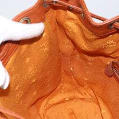 MCM Drawstring Shoulder Bag Leather