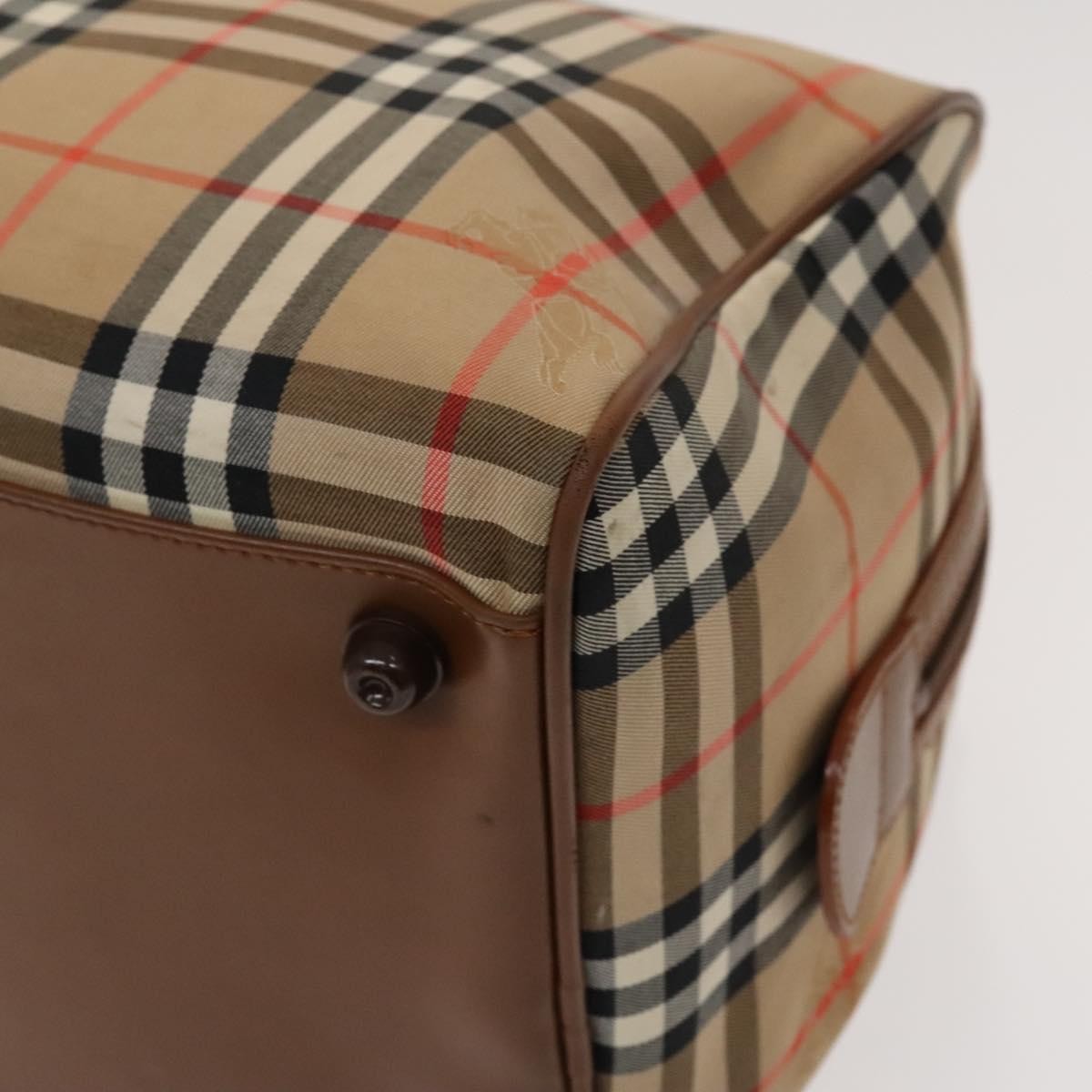 Burberry Vintage Duffle Bag Horseferry Check Canvas