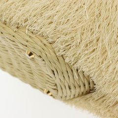 Prada Fringe Wicker Tote Woven Straw