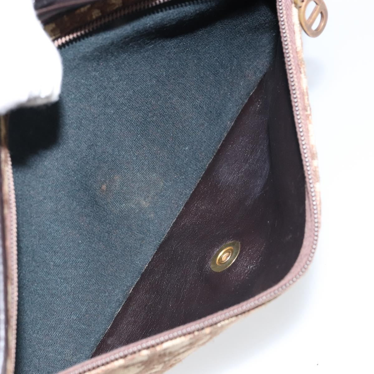 Christian Dior Vintage Trotter Shoulder Bag Canvas