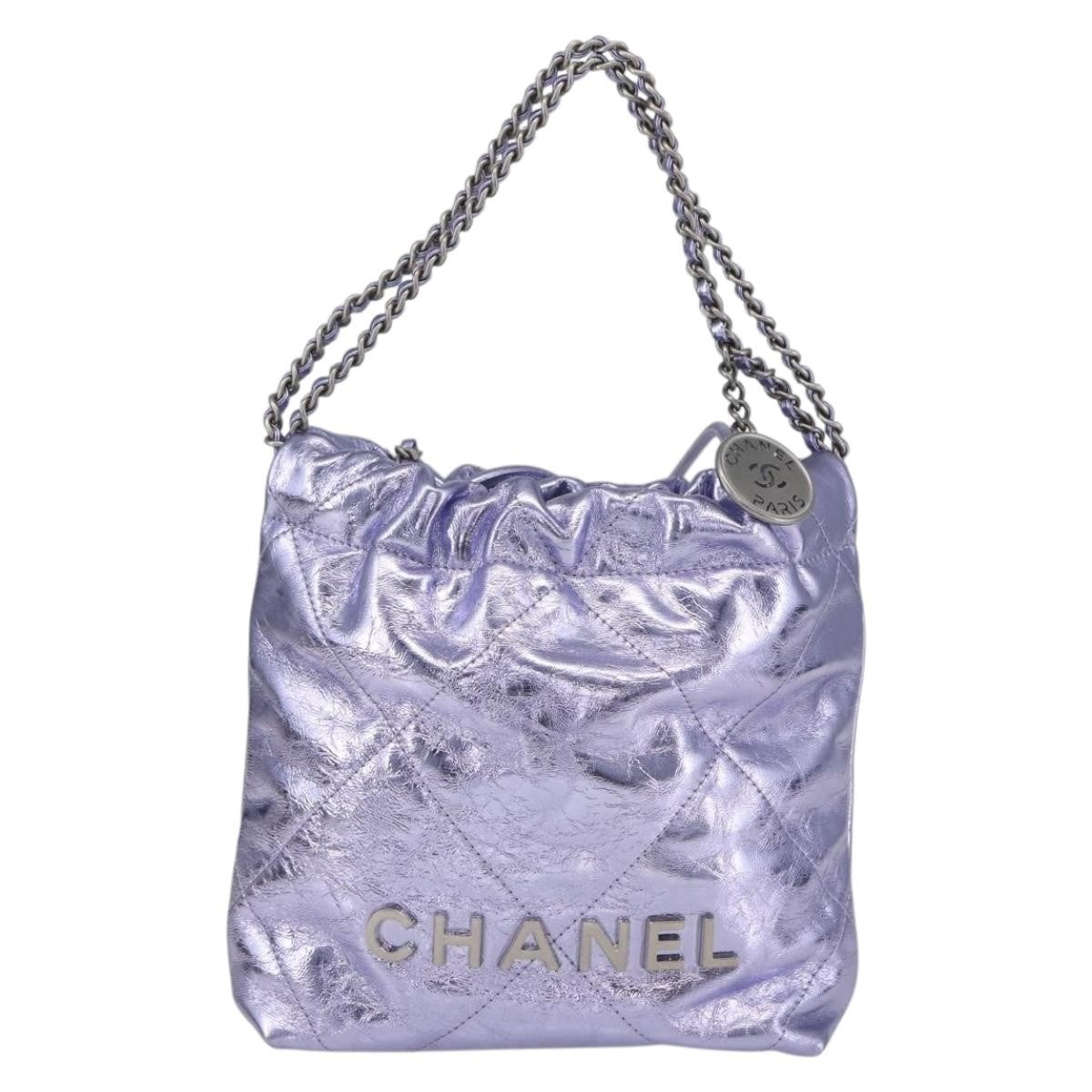 Chanel 22 Chain Hobo Quilted Calfskin