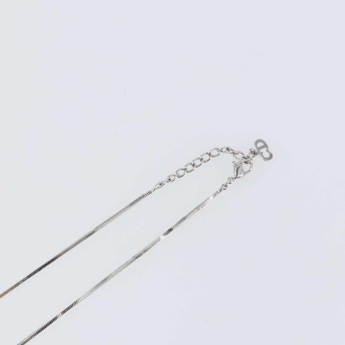 Christian Dior Trotter Motif Necklace Engraved Metal