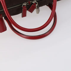 Prada Bowler Bag Canvas with Leather